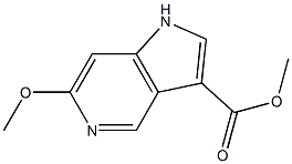 6-Methoxy-5-azaindole-3-carboxylic acid Methyl ester 结构式