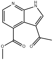 3-Acetyl-7-azaindole-4-Methyl carboxylate 结构式