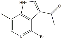3-Acetyl-4-broMo-7-Methyl-5-azaindole 结构式