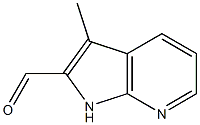 3-Methyl-7-azaindole-2-carbaldehyde 结构式