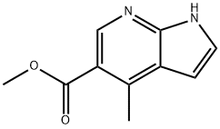 4-甲基-5-甲酸甲酯-7-氮杂吲哚 结构式