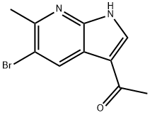 3-Acetyl-5-broMo-6-Methyl-7-azaindole 结构式