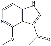 3-Acetyl-4-Methoxy-5-azaindole 结构式