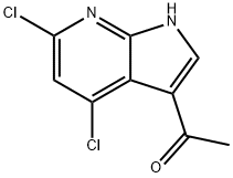 3-Acetyl-4,6-dichloro-7-azaindole 结构式