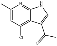 3-Acetyl-6-chloro-4-Methyl-7-azaindole 结构式