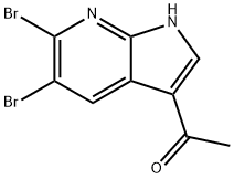3-Acetyl-5,6-dibroMo-7-azaindole 结构式