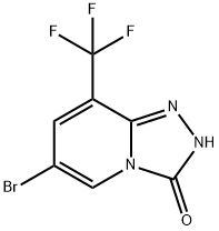 6-BROMO-8-(TRIFLUOROMETHYL)-[1,2,4]TRIAZOLO[4,3-A]PYRIDIN-3(2H)-ONE 结构式