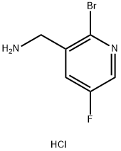 (2-溴-5-氟吡啶-3-基)甲胺盐酸盐 结构式