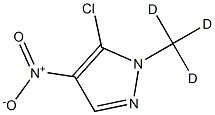 5-CHLORO-4-NITRO-1-(TRIDEUTERIOMETHYL)PYRAZOLE 结构式