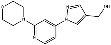 (1-(2-Morpholinopyridin-4-yl)-1H-pyrazol-4-yl)Methanol 结构式