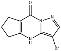 3-BroMo-6,7-dihydro-4H-cyclopenta[d]pyrazolo[1,5-a]pyriMidin-8(5H)-one 结构式