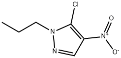 5-氯-4-硝基-1-丙基-1H-吡唑 结构式