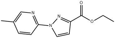 1-(5-甲基吡啶-2-基)-1H-吡唑-3-羧酸乙酯 结构式