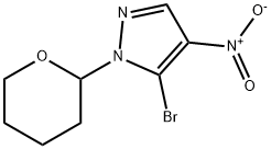 5-溴-4-硝基-1-(四氢-2H-吡喃-2-基)-1H-吡唑 结构式