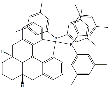 (-)-1,13-双[二(3,5-二甲基苯基)膦] - (5AS，8AS，14aS)-5a,6,7,8,8a,9-六氢-5- H-[1]苯并吡喃 结构式