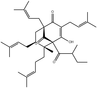 加贯叶金丝桃素 结构式