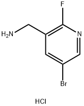 (5-溴-2-氟吡啶-3-基)甲胺盐酸盐 结构式