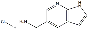 1H-吡咯并[2,3-B]吡啶-5-基甲胺盐酸 结构式