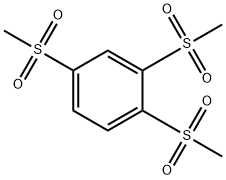 1,2,4-三甲砜基苯 结构式