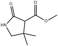 2-氧代-4,4-二甲基吡咯烷-3-甲酸甲酯 结构式