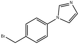 1-(4-(BroMoMethyl)phenyl)-1H-iMidazole 结构式