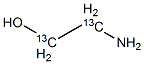 2-氨基乙醇-13C2 结构式