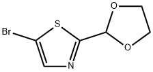 Thiazole, 5-broMo-2-(1,3-dioxolan-2-yl)- 结构式