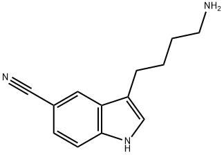 3-(4-氨基丁基)-1H-吲哚-5-甲腈 结构式