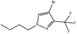 4-BROMO-1-BUTYL-3-(TRIFLUOROMETHYL)PYRAZOLE 结构式