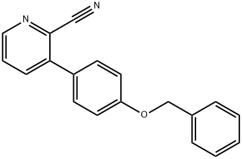 3-[4-(Benzyloxy)phenyl]pyridine-2-carbonitrile 结构式