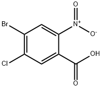 4-溴-5-氯-2-硝基苯甲酸 结构式