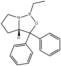 1H,3H-Pyrrolo[1,2-c][1,3,2]oxazaborole, tetrahydro-1-ethyl-3,3-diphenyl-, (S)- 结构式