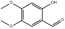 2-羟基-4,5-二甲氧基苯甲醛 结构式
