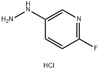 3-肼基-6-氟吡啶盐酸盐 结构式