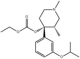 ((3S,4R)-4-(3-异丙氧基苯基)-1,3-二甲基哌啶-4-基)碳酸酯 结构式