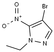 4-溴-1-乙基-5-硝基-1H-吡唑 结构式