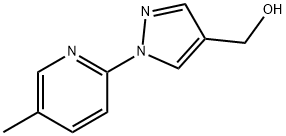 (1-(5-甲基吡啶-2-基)-1H-吡唑-4-基)甲醇 结构式