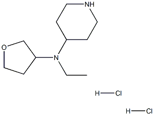 N-乙基-N-(四氢呋喃-3-基)哌啶-4-胺 结构式