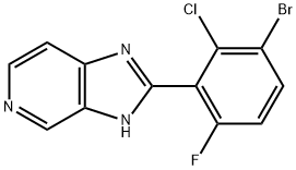 2-(3-BroMo-2-chloro-6-fluorophenyl)-3H-iMidazo[4,5-c]pyridine 结构式