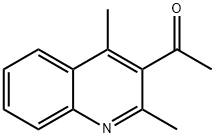 1-(2,4-二甲基喹啉-3-基)乙酮 结构式