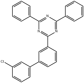 2-(3'-氯[1,1'-联苯]-3-基)-4,6-二苯基-1,3,5-三嗪 结构式