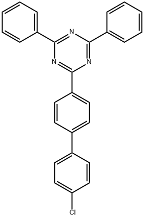 2-(4'-氯[1,1'-联苯]-4-基)-4,6-二苯基-1,3,5-三嗪 结构式