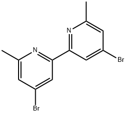 6,6'-二甲基-4,4'-二溴-2,2'-联吡啶 结构式