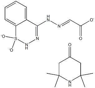 2,2,6,6-Tetramethyl-4-piperidinone 2-(1,1-dioxido-2H-1,2,3-benzothiadiazin-4-yl)hydrazone acetate