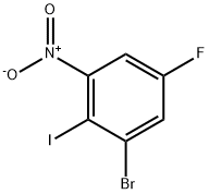 1-BROMO-5-FLUORO-2-IODO-3-NITROBENZENE 结构式