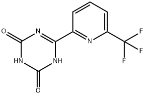 6-(6-(三氟甲基)吡啶-2-基)-1,3,5-三嗪-2,4(1H,3H)-二酮 结构式