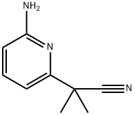 2-(6-氨基吡啶-2-基)-2-甲基丙腈 结构式