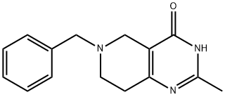 6-苄基-2-甲基-5,6,7,8-四氢吡啶并[4,3-D]嘧啶-4(3H)-酮 结构式