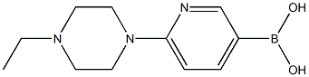 (6-(4-乙基哌嗪-1-基)吡啶-3-基)硼酸 结构式