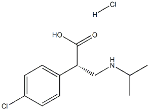 (S)-2-(4-氯苯基)-3-(异丙基氨基)丙酸盐酸盐 结构式